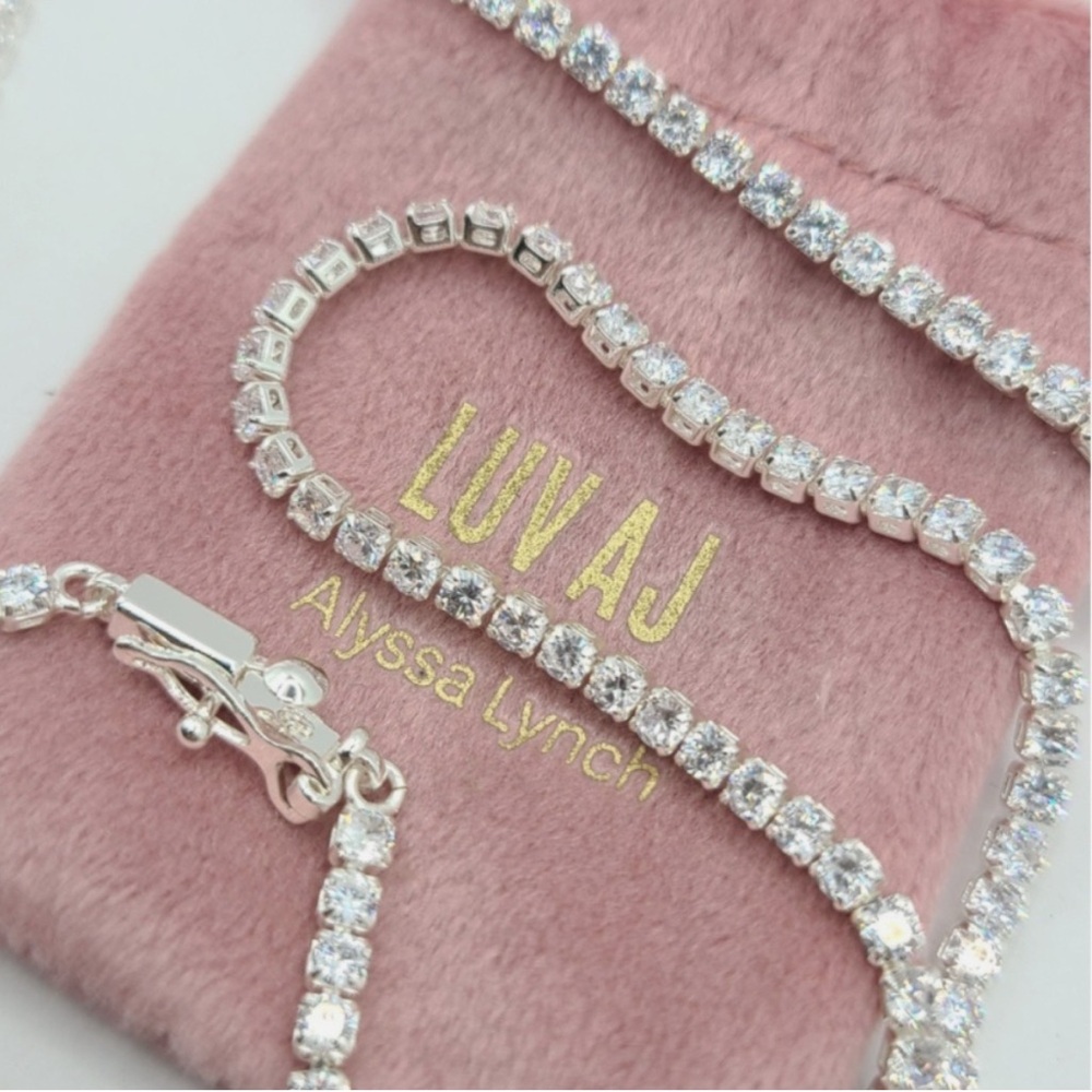 Tennis Necklace - LUV AJ - Silver & CZ - NWT